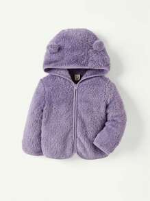 Cozy Pixies 2 pezzi Set giacca in pile con cappuccio e pantaloni spessi per bambina
