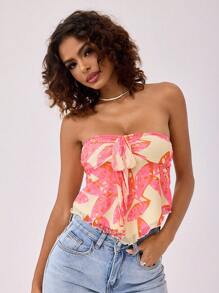 Forever 21 Off Shoulder Cruise Women Outfits Top Going Out Tops - Pink - View 5