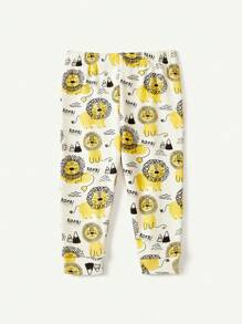 Cozy Pixies 2pcs Cute Animal Print Snug Fit Baby Boy Pajama Set - Dusty Blue - View 3