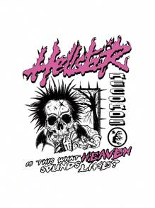 SHEIN Slayr 休闲圆领短袖骷髅印花 T 恤