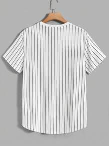 SWAVVY Tricouri pentru bărbați Se potrivesc cu decolteu cu mânecă scurtă Slogan Tricou Casual Urban Summer Knit Top