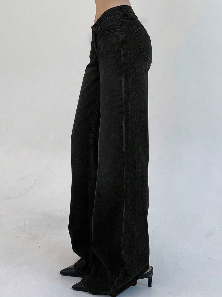 Ladies' Plain & Simple Daily Wear Jeans Low Rise Jeans