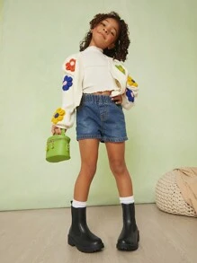 Mini mi Kids' Classic Black Lug Sole Chelsea Boots- Easy To Wear,Stylish And Comfortable, Durable Anti-Slip Sole, - Black - View 2