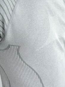 SHEIN Áo thun tập yoga, thể dục, chạy bộ thoáng khí co giãn thoải mái màu xám cho bé trai tuổi mới lớn - Xám - Xem 4