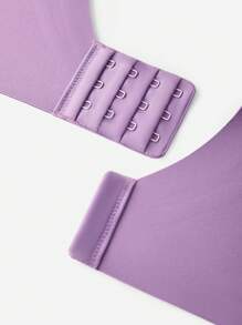 LUVLETTE Plus Dream Curve 2ndSkin 无线全覆盖无缝侧支撑休闲文胸紫色 Bralette 文胸隐形内衣健身运动粘性基本款 SizeFreedom 文胸