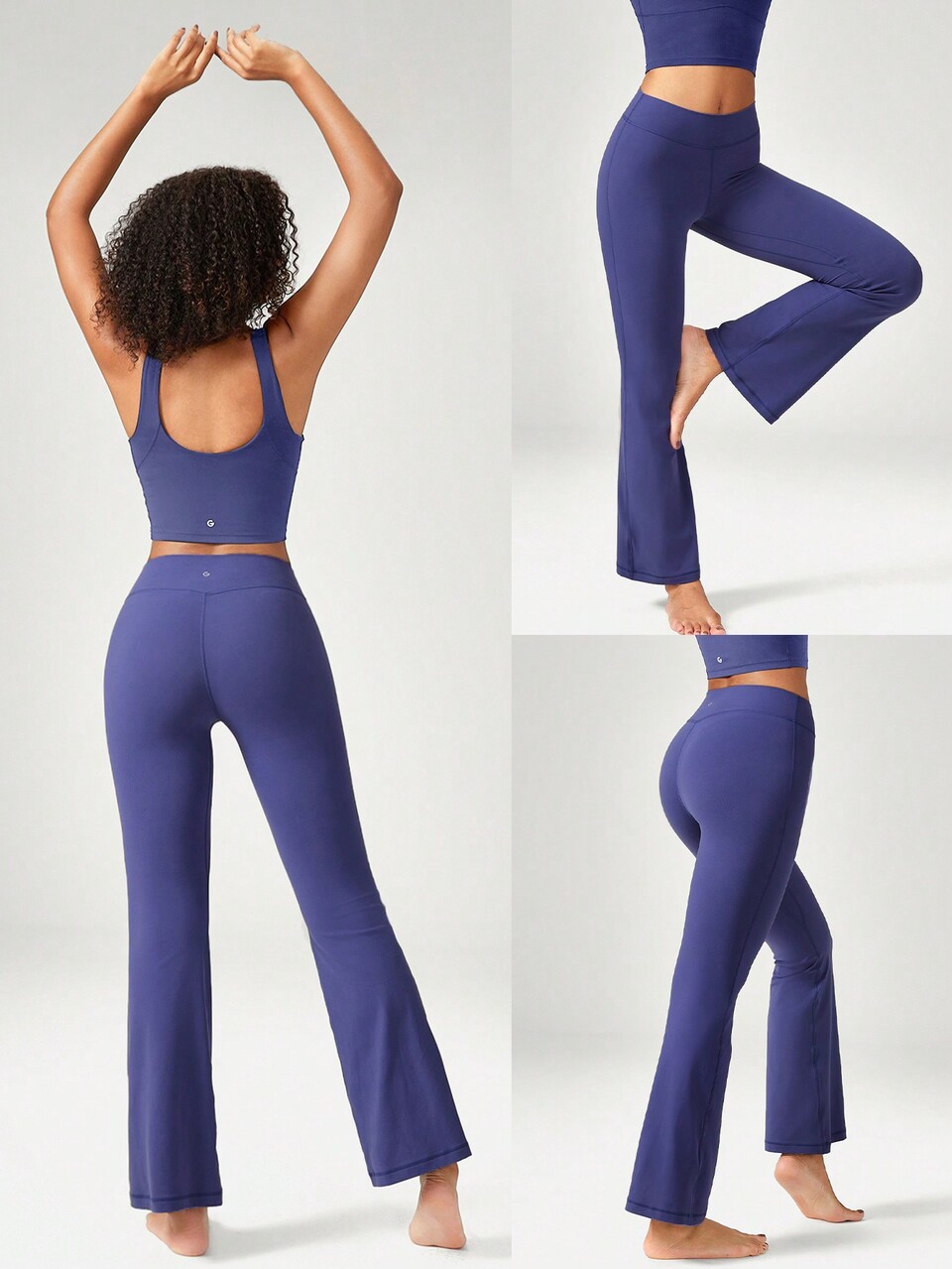 Pantalones acampanados de tiro bajo FeatherFit™ de 31"