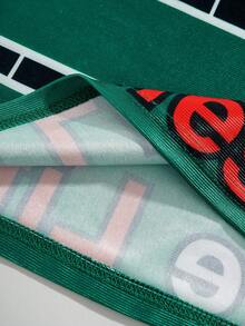 ROMWE MEN Street Life Herren Streetwear Basketball Trikot Langarm T-Shirt, glänzendes Gewebe - Grün - Übersicht 6