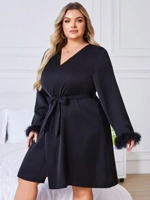 Bata de mujer cómoda y lujosa para dormir