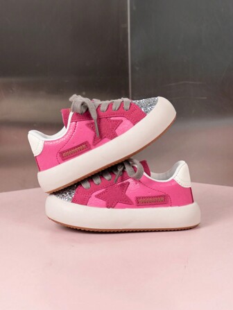 1 Paio Di Scarpe Da Ginnastica Sportive Per Bambini E Bambine, Suola Morbida, Casual, Comode, Antiscivolo, In Tela, Per Primavera E Autunno, Per Bambini Piccoli Per Uso Interno Ed Esterno