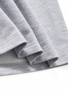 Teen Girls' Elastic Waist Flared Casual Sweatpants, Spring Autumn - Light Grey - View 8