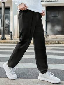 2 pièces Ensemble de pantalons décontractés et confortables pour garçons, convient pour toutes les saisons