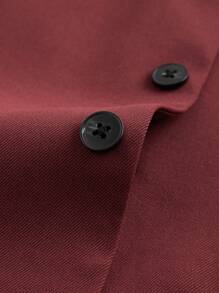 Manfinity BRENVOR Men's Woven Integrated Casual Sleeveless Suit Vest, Suitable For Spring And Summer