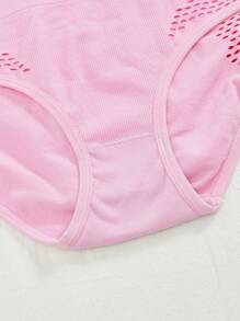 7pcs/Pack Women Seamless Solid Color Simple Daily Triangle Briefs - Multicolor - View 4