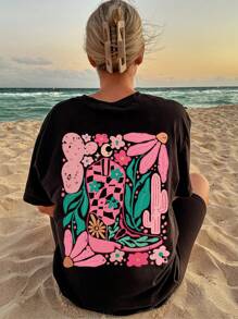 Women T-Shirts - Black - View 2