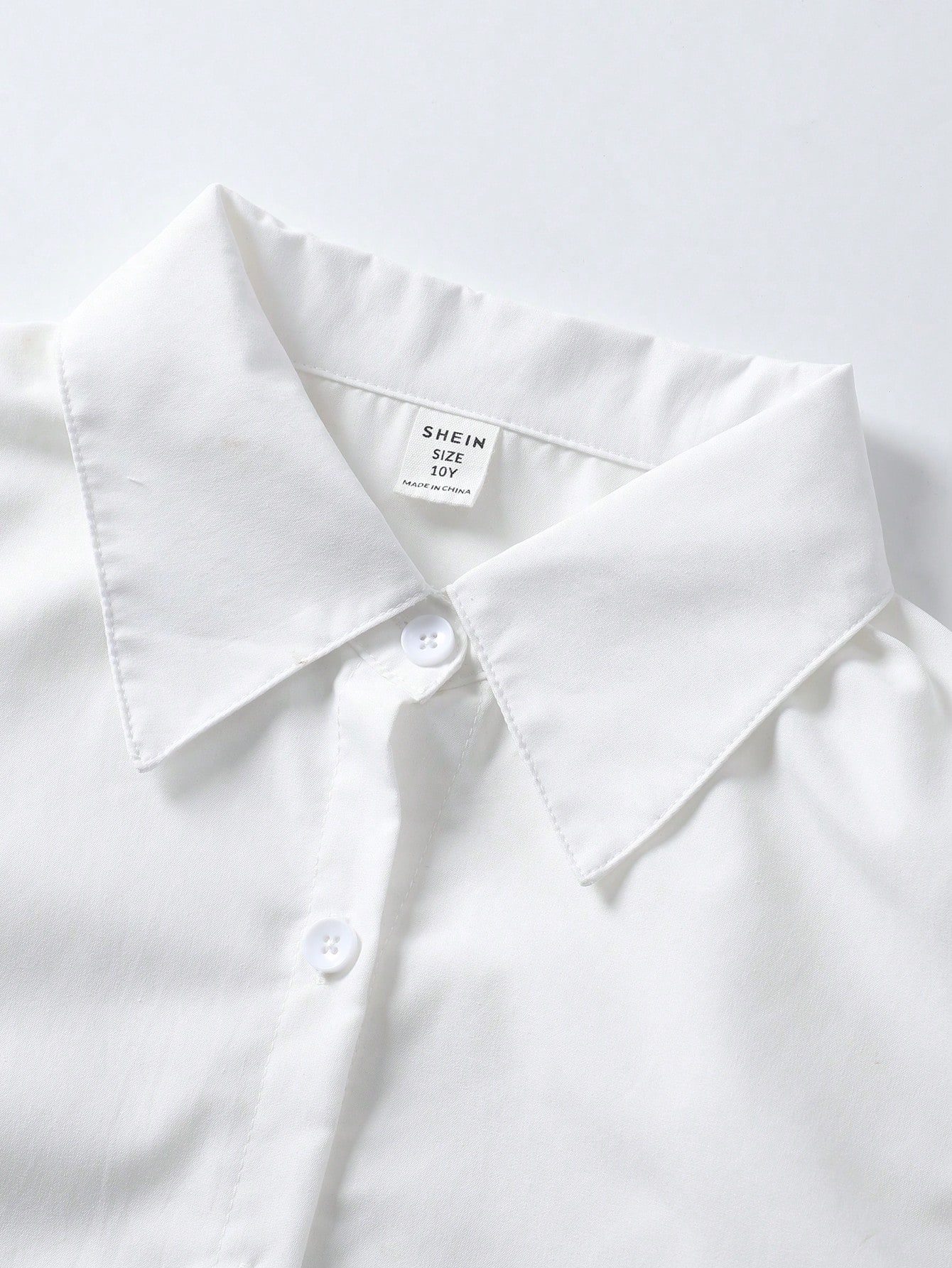 SHEIN Sparklyn بلوزة بياقة بولو أنيقة للفتيات في س...