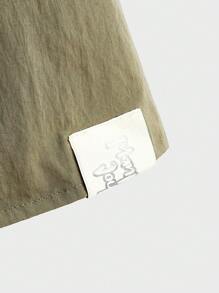 Manfinity Hypemode Chaleco sin mangas de unicolor para hombres con cuello y cremallera frontal, ropa casual diaria