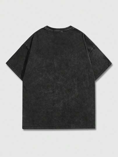 Street Life Camiseta de manga corta con estampado de retrato y copo de nieve para hombre, adecuada para el uso diario en primavera/verano