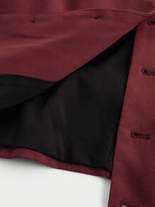 Manfinity BRENVOR Men's Woven Integrated Casual Sleeveless Suit Vest, Suitable For Spring And Summer