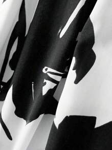 女士花卉印花 A 字裙，休闲日常穿着