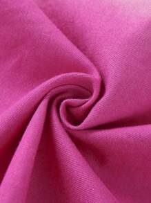 SHEIN Chaqueta de mezclilla degradada de moda para niñas bebé - Rosa - Ver 5