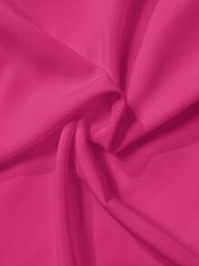 Slaydiva Bộ áo liền quần ống rộng cổ rùa có túi màu xanh lá cây kỳ nghỉ - E - Màu Hồng Tươi - Xem 9