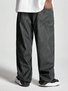 Manfinity VCAY Pantaloni casual comodi con gamba dritta e tasche, stile urban