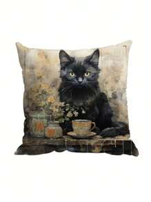 创意时尚万圣节装饰抱枕套柔软舒适 - 彩色 - 查看 8