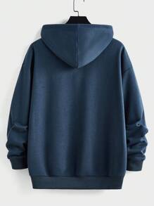 Manfinity Hypemode Men's Letter Print Drawstring Casual Hoodie