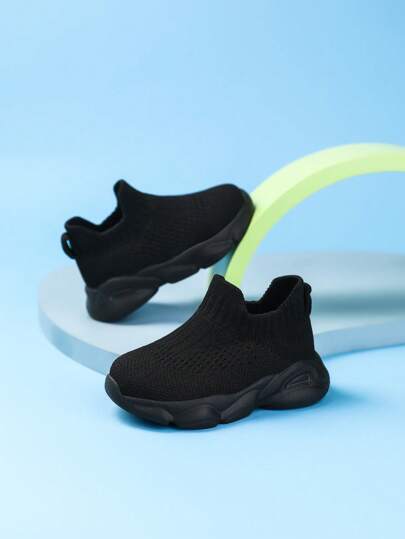 Baby No-Tie Breathable Mesh Soft Bottom Sneakers