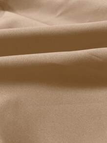 INAWLY Áo sơ mi dài tay đơn giản hàng ngày cho nữ, áo dài tay - màu nâu - Xem 4