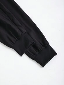 TaskEZ Conjunto de uniforme con frente abotonado, camisa de manga larga con bolsillos y pantalones