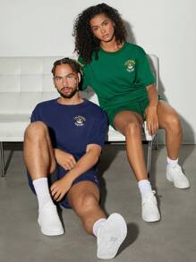 Hauture Men California Graphic Tee & Shorts Set For Summer