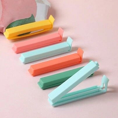 Bộ 6 Di Động Nhà Bếp Mới Bảo Quản Thực Phẩm Ăn Vặt Hải Cẩu, Cói Kẹp Túi, Kín Kẹp, Dụng Cụ Bằng Nhựa Phụ Kiện Nhà Bếp