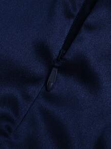 HOMEYEE Đầm hai dây gợi cảm với ren khoét eo, thích hợp cho tiệc tùng, dạ hội, lễ tốt nghiệp, dạ tiệc bán chính thức, sinh nhật, đám cưới, lễ tốt nghiệp, lễ hội Valentine mùa xuân. - Màu xanh hải quân - Xem 4