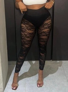 Slaydiva חותלות תחרה שחורות סקסיות - שחור - ראה 1