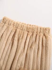 2 bucăți de culoare solidă cu glugă cu mâneci lungi și pantaloni costum casual pentru fete adolescente - cafea maro - Vizualizare 6