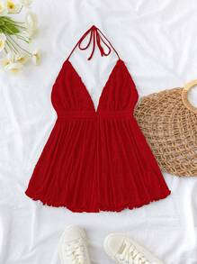 Soleia 實心無背頸帶上衣