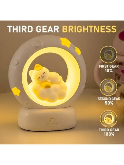 夜灯、带电池的猫兔阅读灯、台灯、房间装饰、USB 可充电、可爱的 LED 多色礼品、可爱的护理灯、婴儿淋浴家庭装饰礼物