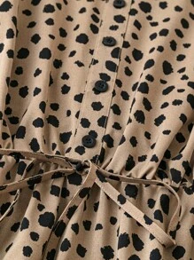 SHEIN LUNE Vestido de verano informal de talla grande con estampado allover - Multicolor - Ver 4