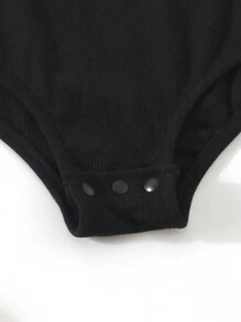 Sparklyn 青少年女孩纯色连体裤，针织，街头风格，紫红色，春夏 - 彩色 - 查看 4