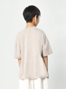 SUMWON Áo thun Essential Regular Fit cho bé trai tuổi mới lớn - Xám - Xem 2