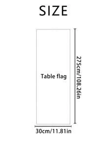 1pc Nordic Style Hotel Wedding Decoration Solid Color Table Runner - Champagne - View 3