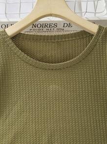 Teen Girl 3pcs Casual Fashion College Style Vacation Streetwear Crew Neck Crop Top, Camisole And Cargo Pants Set, Autumn Clothes