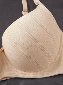 3pcs/Set Plus Size Seamless Comfortable Wireless Adjustable Full Coverage Support Bras Set - Multicolor - View 4