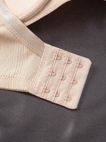 3pcs/Set Plus Size Seamless Comfortable Wireless Adjustable Full Coverage Support Bras Set - Multicolor - View 8