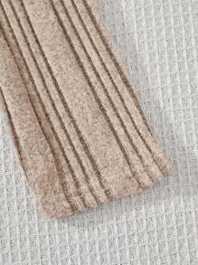 SHEIN Leap Crew 3pcs Tween Girls Basic Casual Solid Color Crew Neck Long Sleeve Knit Top Set - Multicolor - View 3