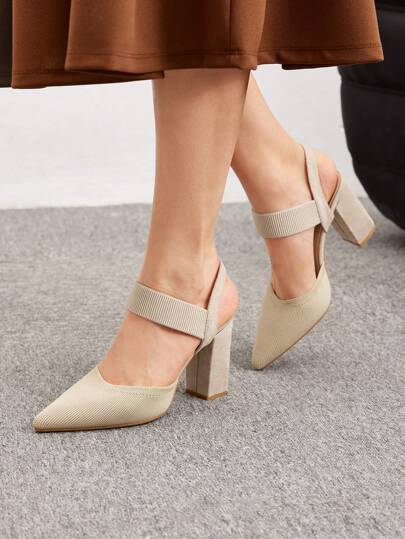 CUCCOO BASICS Woman Shoes Fashionable Classic Apricot Color High Heel Shoes With Removable Ankle Strap For Commuting For Spring And Summer Vacation Shoes Summer Spring Shoes Spring Break Easter For Christmas Spring Shoes