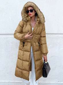 EURMUSE 毛茸邊連帽麵包服