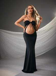SHEIN Maternity Photoshoots - Black - View 1