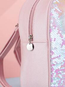 1pc Kids Backpack, Cute Cartoon Rabbit Zipper Closure, Small Girls' Daypack Suitable For Kindergarten Outings And Daily Use - Baby Pink - View 7